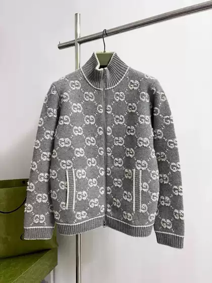 Premium Edition 25 New Autumn/Winter Knitted Long Sleeve Sweater Cardigan with Full Print 3D Lettering Jacket for Women High-End Nanyou Women's Fashion