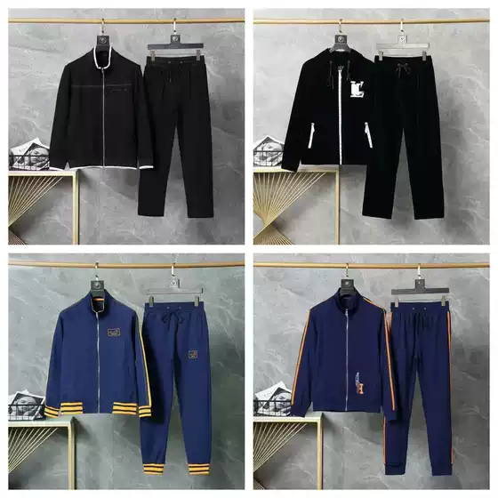 25 Cross-Border Correct Version Casual Fashion Sports Suit European High-Quality Zip-Up Cardigan Jacket Autumn and Winter Style
