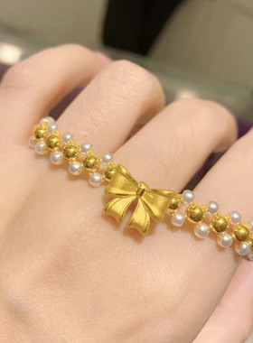 在逃公主珠珠手链蝴蝶结女ins轻奢小众设计手串2025年新款饰品