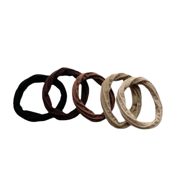 Korean Style Non-injuring Hair Towel Loop Headband High Elastic Seamless Rubber Band Women's Hair Loop Hair Accessories