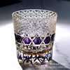 Edo Kiriko Crystal Cup Hand-Carved Whiskey Glass Red Wine Glass High-End Liquor Glass Beer Glass