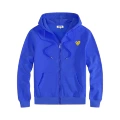 Zippered blue gold eye