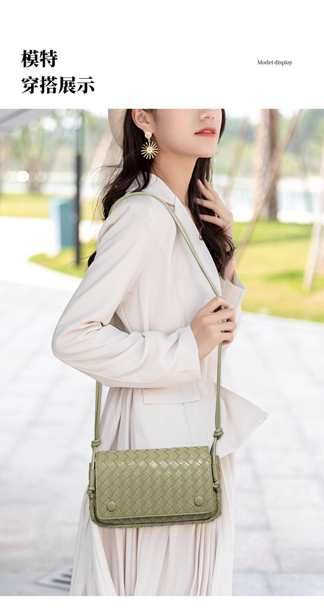 Túi xách nữ dáng hộp nhỏ đeo chéo nắp gập phối đồ hàng ngày — Nhà máy riêng, có thể tùy chỉnh theo yêu cầu.