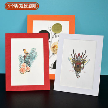 Creative 8 Open 4K picture frame wholesale cardboard photo frame wall-mounted combination photo wall a4 photo frame A3 honor certificate frame