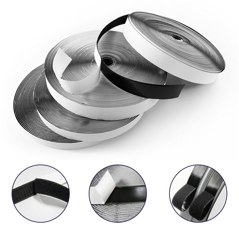 Nylon adhesive Velcro double-sided adhesive tape self-adhesive tape screen window door curtain child and mother stickers curtain Burr paste strip