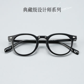 Gg6010F Retro Literary High-End Round Frame Acetate Frame Fashionable Versatile Glasses Frame Danyang Glasses Wholesale