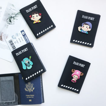 Japanese Cartoon Passport Protective Cover Waterproof Portable Medical Care Storage Bag Personalized Travel Supplies Ticket Holder