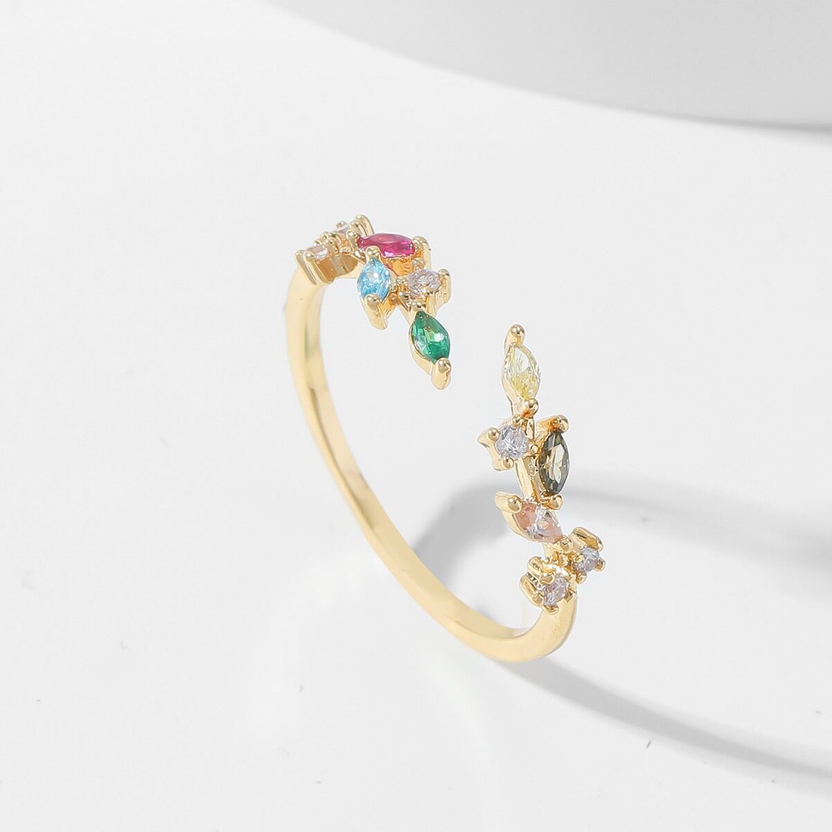 European and American cross-border fashion micro-paved color...