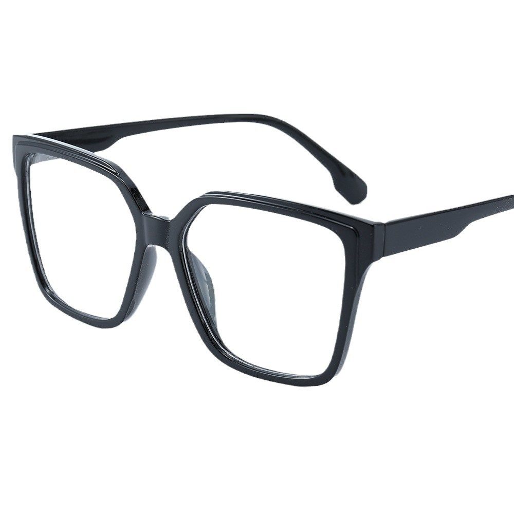Large Frame Square Glasses Frame 2024 New Flat Glasses Women's Anti-blue Glasses Plain Face Small Frame Glasses
