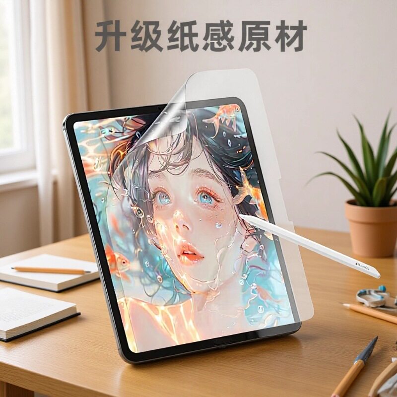 适用iPad平板电脑类纸膜PET肯特纸高清书写膜苹果Mini7绘画类纸膜