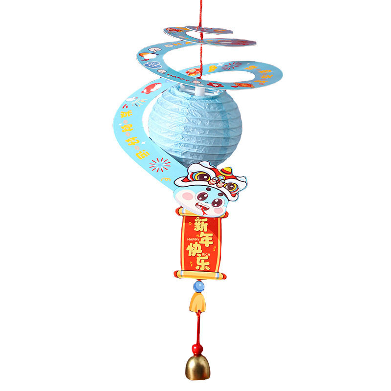 2025 Turning Snake Satchel Lamp Hanging Decoration Lantern Festival Kidsren's Photo Lantern Kindergarten Atmosphere Decoration Spring Festival Pendant