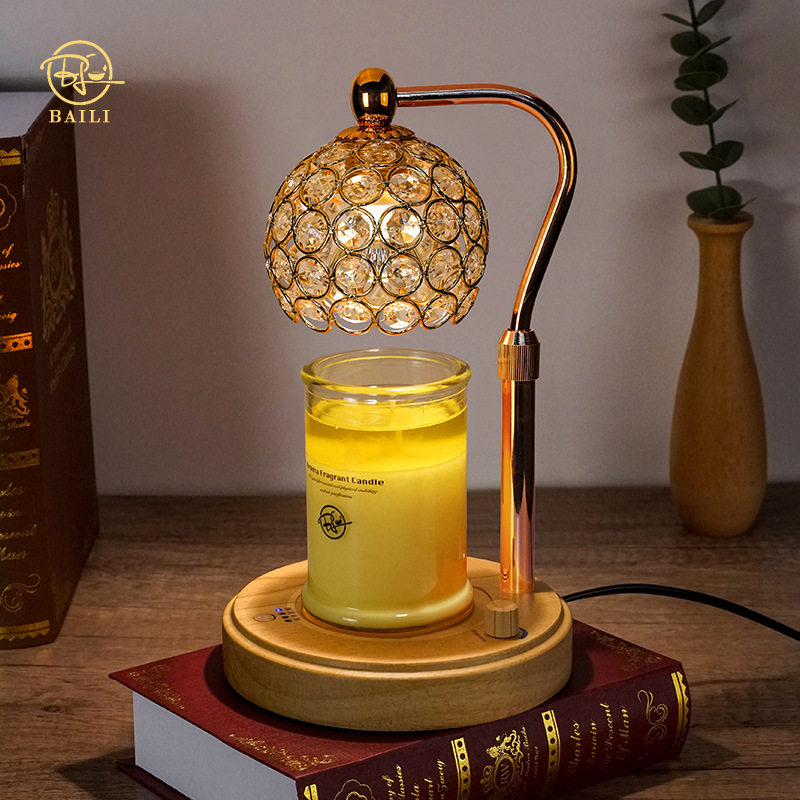 Light Luxury ins Aromatherapy Melted Wax Lamp Non-Fire Fragrance Expanding Bedside Table Lamp Bedroom Timing Dimming Night Light Accompanying Gift