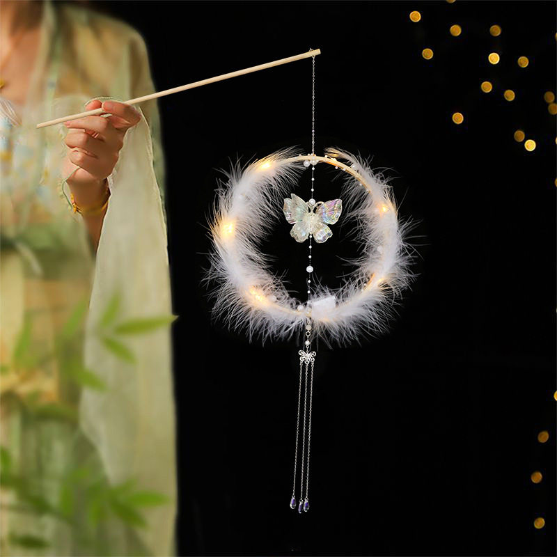 Mid-Autumn Lantern Handmade DIY Palace Lantern New Year's Day Spring Festival Children's Portable Lantern Luminous Stall Lantern Photo