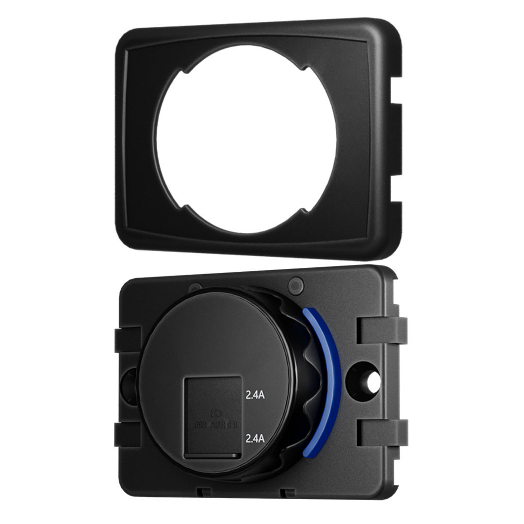 Modified Car Charger Dual USB Smart Car Mobile Phone Charger 4.8A Fast Charging A+C Port Car Charger Source Manufacturer