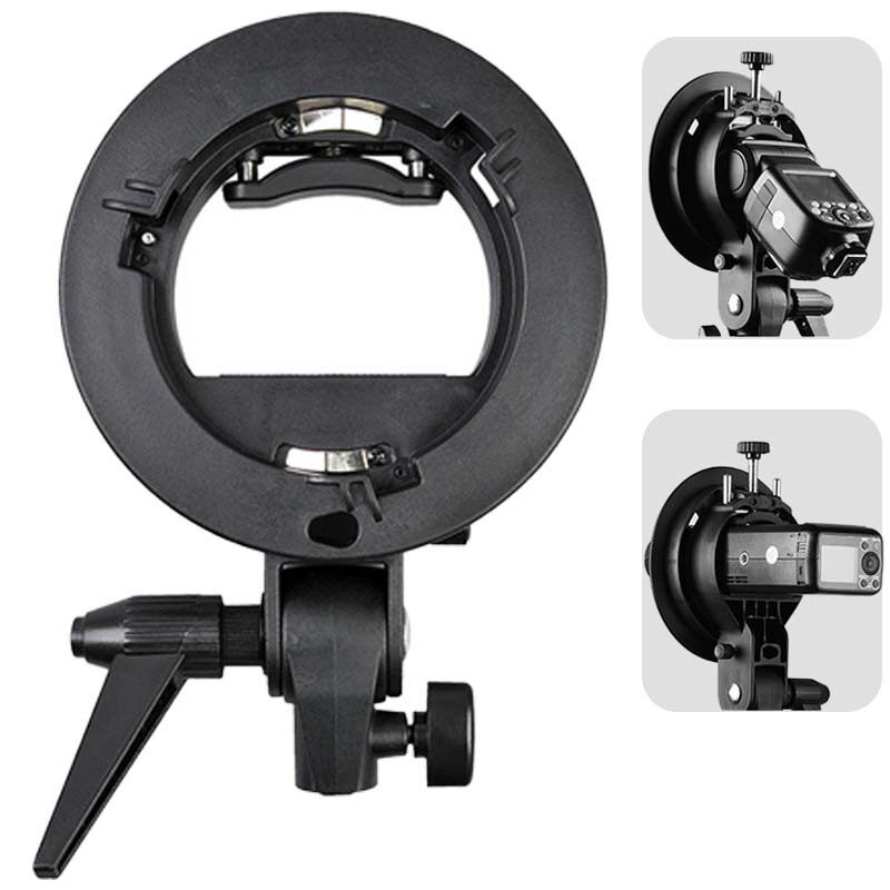 Godox S-type chuck machine top hot shoe Baorong bayonet flash bracket soft light box S-type machine top chuck