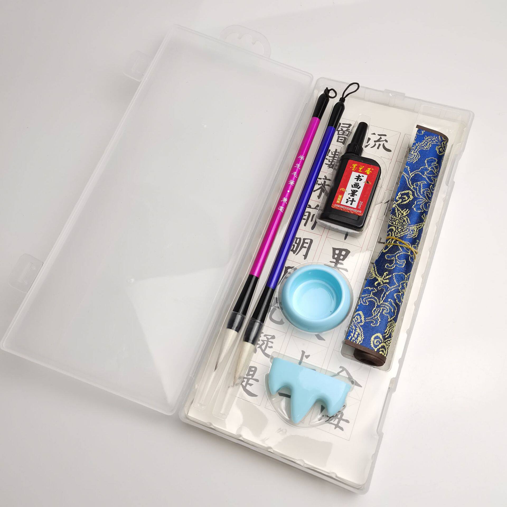 Multi-style study room four treasures suit calligraphy practice gift box training class student water writing cloth ink suit