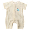 Ins Baby Summer Jumpsuit Short-sleeved Shorts Gauze Climbing Clothing Newborn Pure Cotton Breathable Cardigan Monk