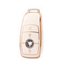 Mercedes-Benz car key case suitable for e300 e260 New e several golden edge car key case C- Class key case