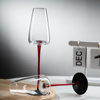 European-Style Concave Bottom Red and Black Champagne Glass Crystal Goblet Home Sparkling Wine Glass Flute-Shaped Gift Box Cocktail