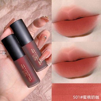 Factory wholesale Helen beauty frosted high color value Velvet Fog non-stick Cup is not easy to fade lip mud lip glaze lipstick
