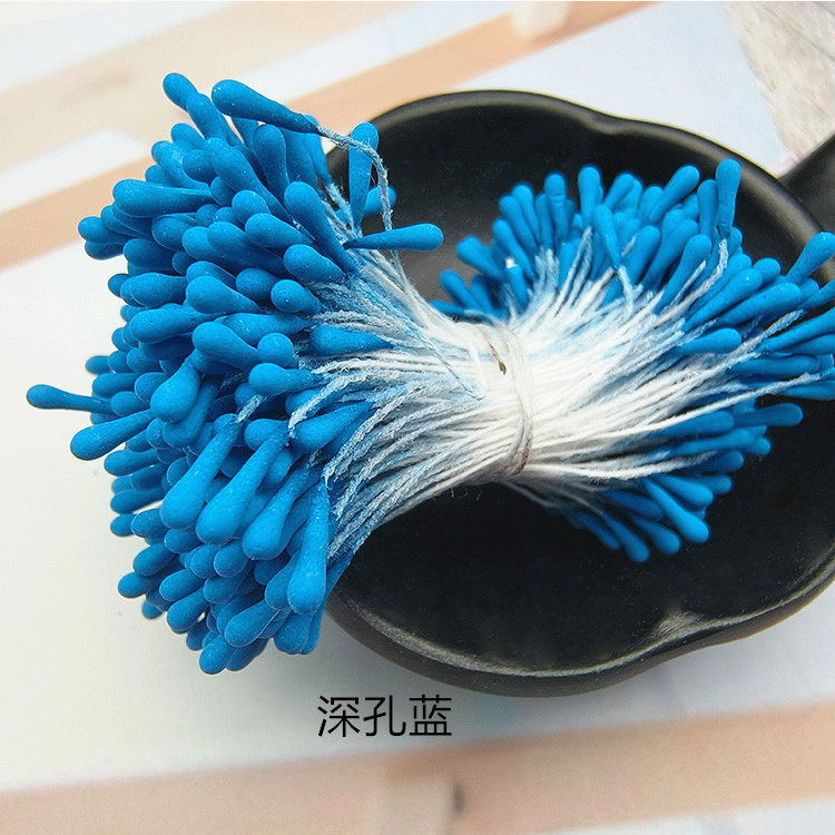 批发韩版手工DIY头饰发饰高仿真花蕊材料2mm哑光圆火柴头花心花蕊
