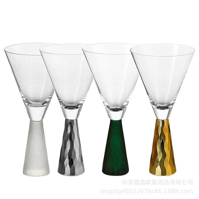 Creative Fish Scale Cup Body Red Wine Cup Elegant Champagne Glass Crystal Glass Club Bar Catering Model Room Table