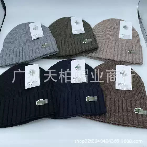 2025 Autumn and Winter Cold Hats European and American Casual Woolen Hats for Men and Women, Versatile Thickeneded Warm Hats, Trendy Brand Knitted Hats with Large Head Circumference