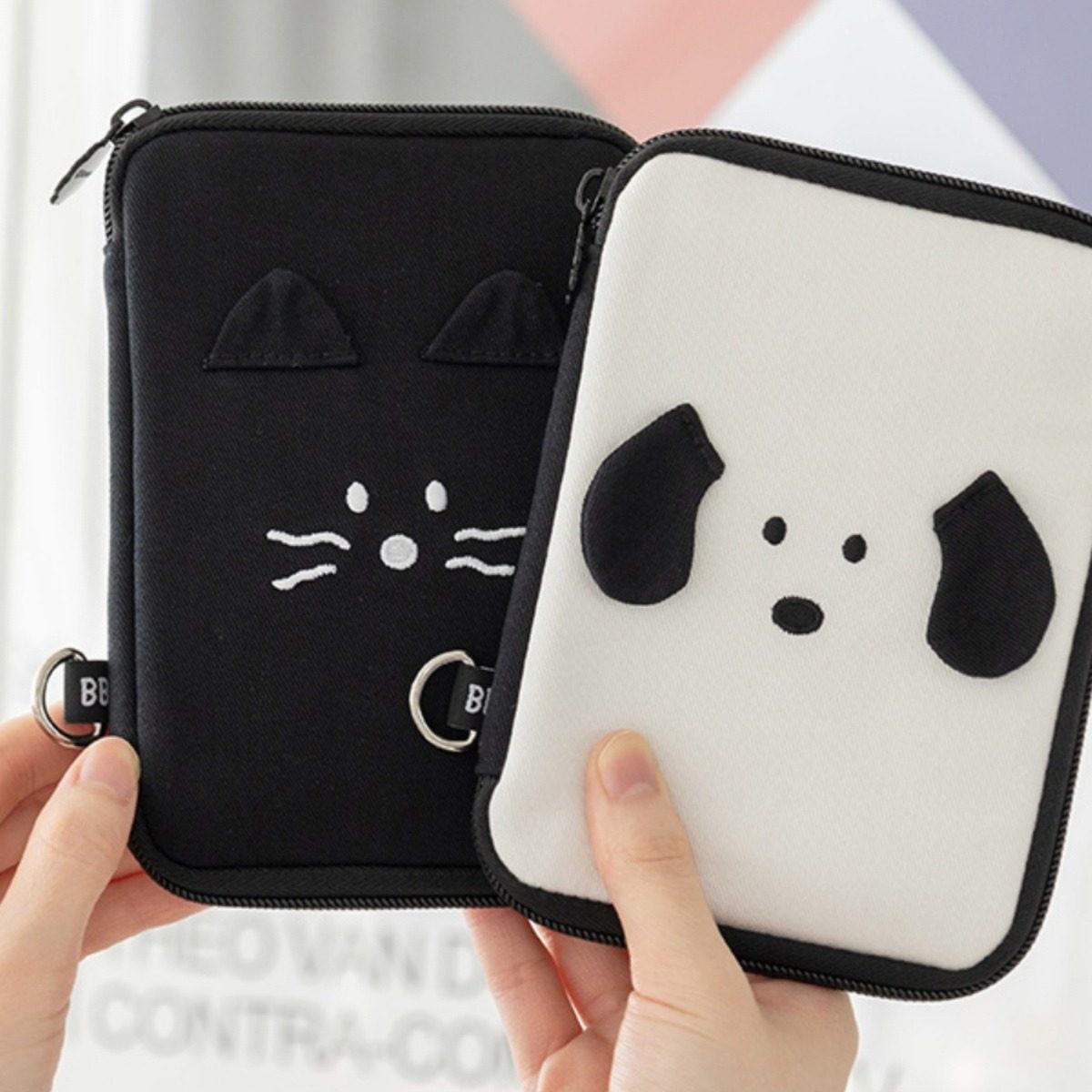 South Korea Romane Passbook Bag Multi-compartment Travel Carry-on ID Card Holder Cash Bill Storage Coin Purse