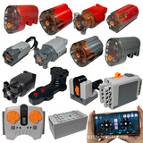 Подходит для двигателя Lego building block motor black explosion пульт дистанционного управления power set box M small particle APP приемник литиевой батареи