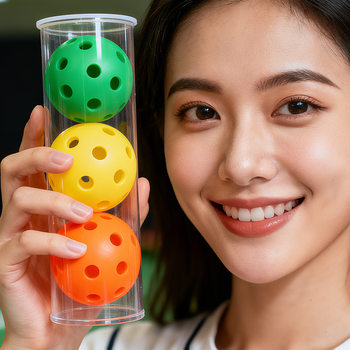 Stress Relief Magic Pickleball 40/26 Hole Pickleball Hole Ball Indoor Practice Perforated Toy Factory in Stock