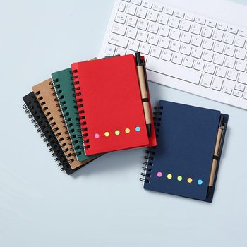 Kraft Paper Memo Pad Set Sticky Notes Reusable Sticky Notes Notice Stickers Set Custom Index Tabs Wholesale