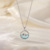 Серебряное ожерелье с маленьким китом X5435#