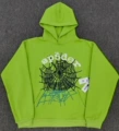 Green and black net with white characters