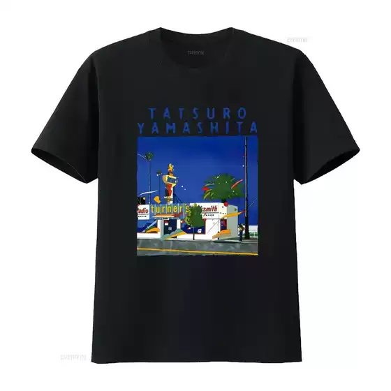 【Cross-Border European Size】Tatsuro Yamashita t Shirt City Pop Japanese
