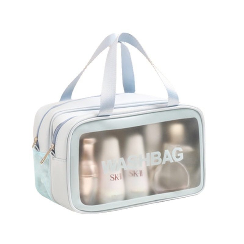 Dry and Wet Separate Cosmetic Bag Multifunctional Portable Travel Wash Bag Large Capacity Waterproof Skin Care Storage Bag New Style