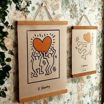 Amazon Magnet Adsorption Imitation Wood Picture Hanging Clip Hanging Picture Scroll Painting Core Clip Hanging Scroll Wall Hanging Poster Photo Frame Magnetic Strip