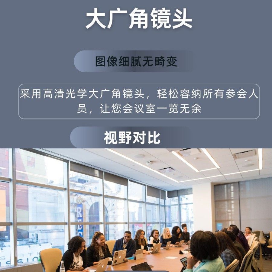 4K Large Wide-Angle Conference Camera Ptz Rotating Video Live Broadcast Equipment Hdmiusb Wechat Digital Camera