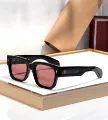 Light red silver black frame