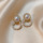 серебряная игла s925, корейская версия новых модных сережек для девочек, простой темперамент, универсальные серьги, вибрато, серьги в том же стиле, оптом mini 45