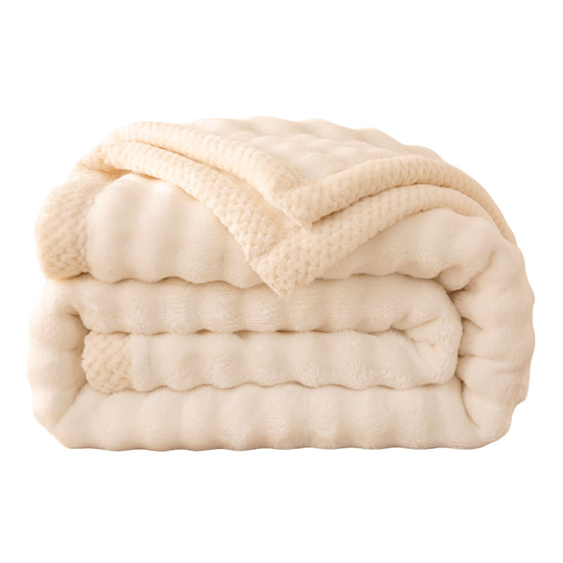 Coral Flannel Milk Velvet Blanket Thickeneded Winter 2025 New Blanket Office Nap Sofa Small Blanket