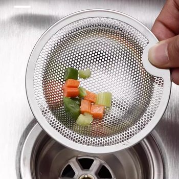 Kitchen stainless steel filter net bathroom water pipe floor drain sink sewer filter net kitchen vegetable basin filter