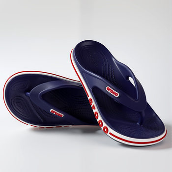 Summer New Style Flip-Flops for Outer Wear, Lightweight Non-Slip Men's Seaside Beach Flat Slippers for Women, Couple Flip-Flops