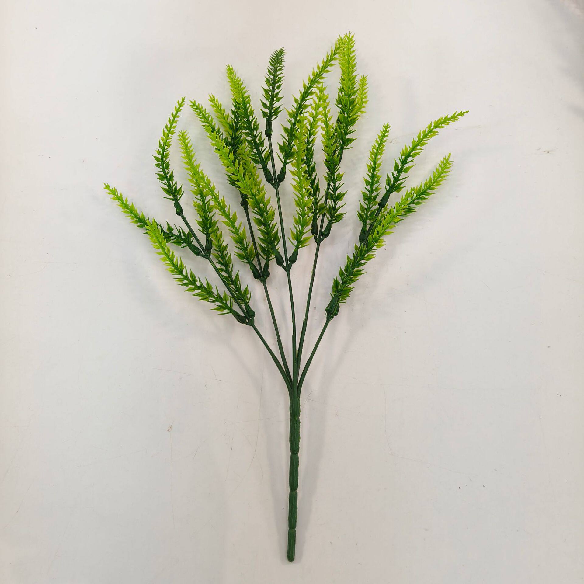 麦穗5叉植绒薰衣草仿真家居装饰植绒仿真植物人造花束仿真花批发