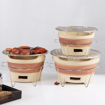 Clay Barbecue small clay stove barbecue stove household commercial outdoor clay stove outdoor barbecue skewers old-fashioned charcoal stove