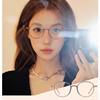 Ultra-Light 7g Glasses Frame Pure Titanium Glasses Frame Popular Plain Glasses Frame Women's Retro Glasses Frame Wholesale 9113