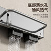 Stainless Steel Kitchen Knife Storage Rack Multi-Functional Punch-Free Knife Holder Storage Rack Chopstick Cage Chopstick Barrel Wall-Mounted