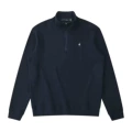 Navy blue + white label
