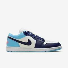 Putian Pure Original Aj1 White and Blue Low-Top Men's and Women's Sports Shoes Basketball Shoes Sports Casual Sneakers 553558-149
