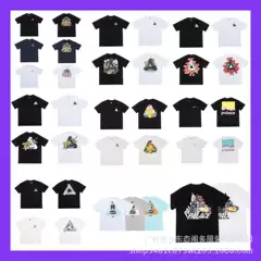 PALACE Triangular Letter Printing Short-sleeved T-shirt Men's and Women's Cross-border Foreign Trade Top T-shirt Summer Tide