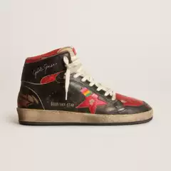Sky-Star Series 2026 Spring and Summer New Vintage Distressed Sneakers for Men and Women, Casual Shoes with Hidden Height Increase, Black